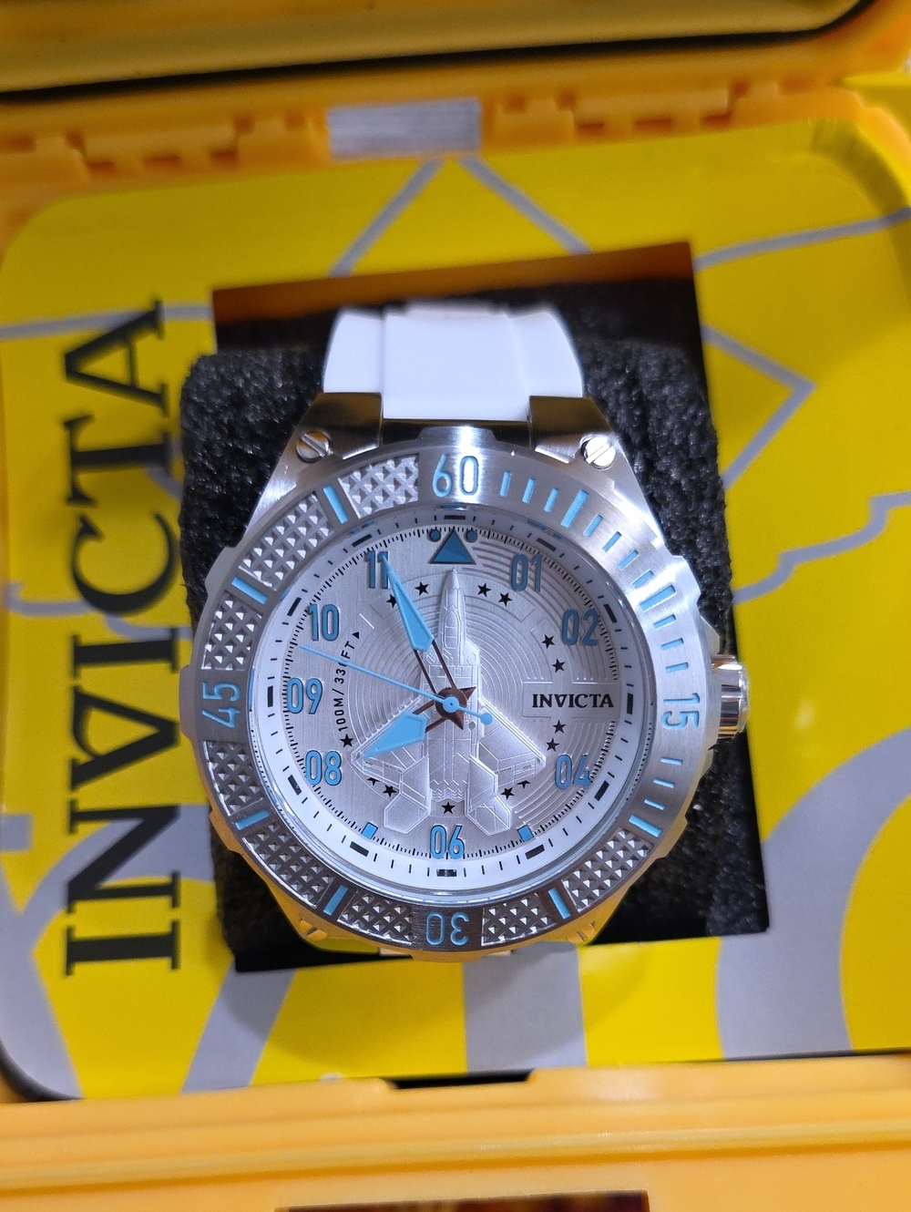884. Invicta Aviator Alacer Men's Watch - 50mm, White (50667)